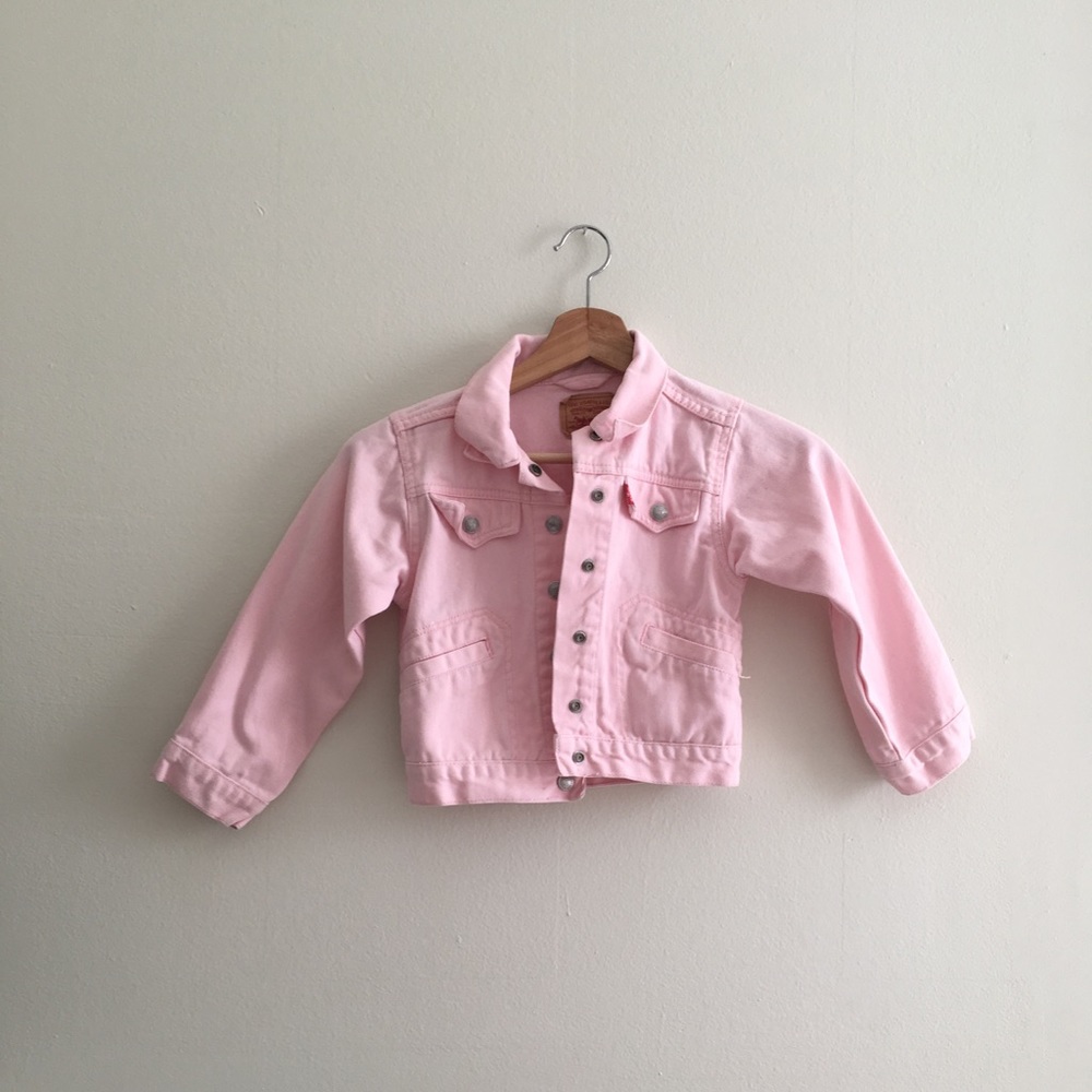 Levi Girl’s Baby Pink Jean Jacket